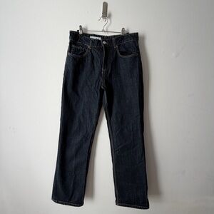 ZARA dark wash high rise jeans